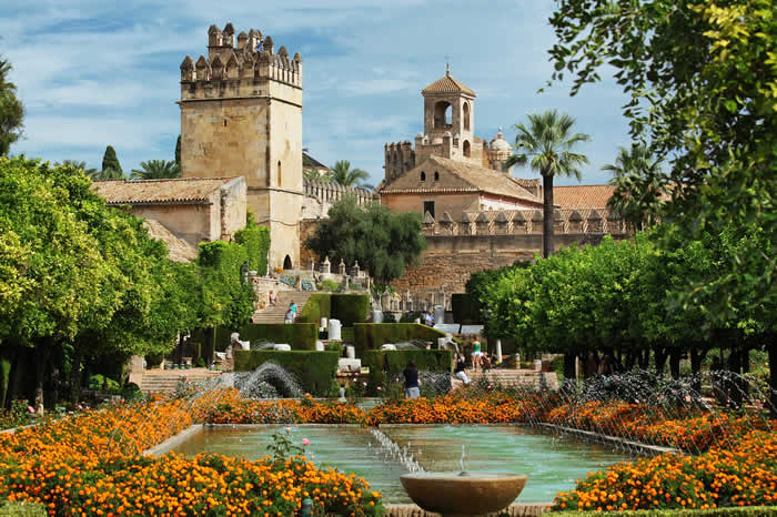 L'Alcazar de los Reyes Cristianos de Cordoue en Andalousie en Espagne